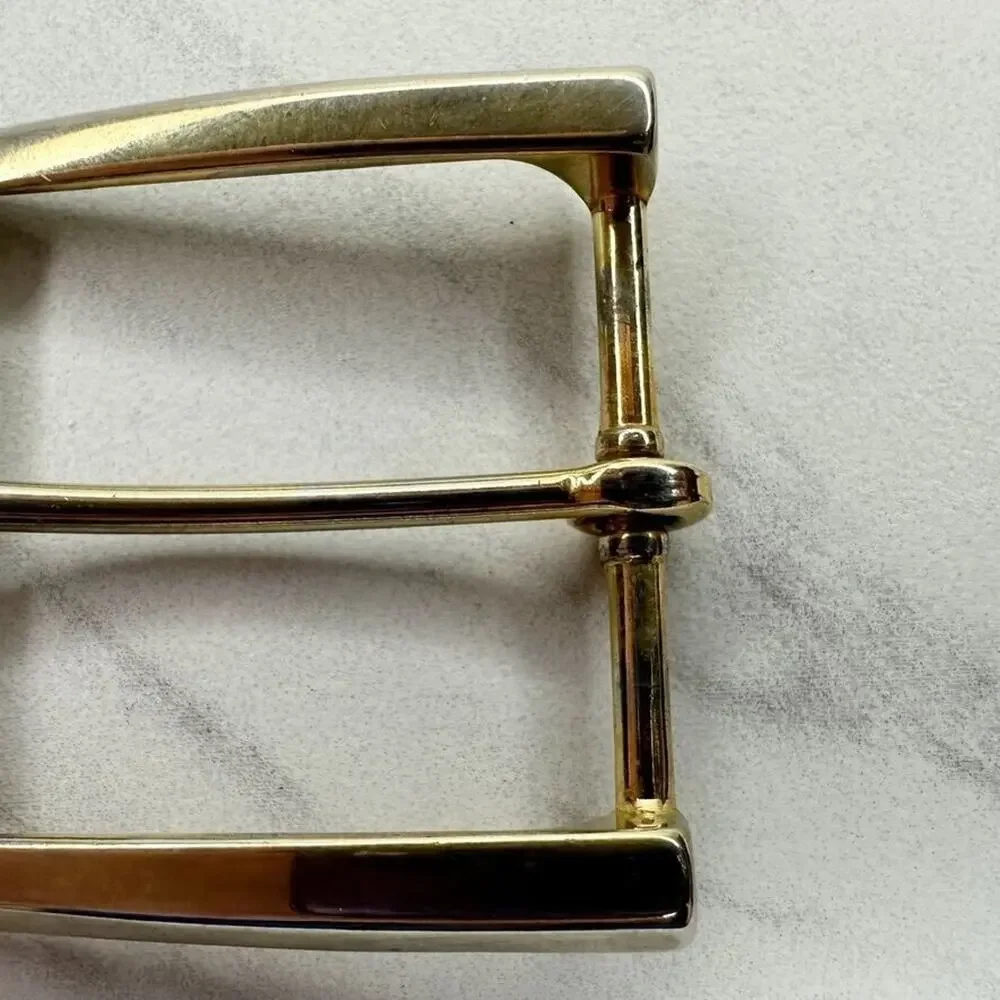 Gold Tone Simple Basic Belt Buckle